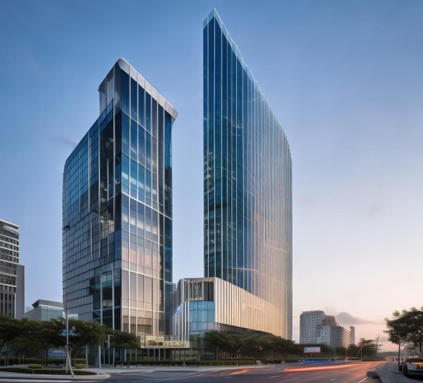 新合作国际商贸城A区信息大楼，商贸枢纽的智慧引擎，驱动区域经济升级的新坐标