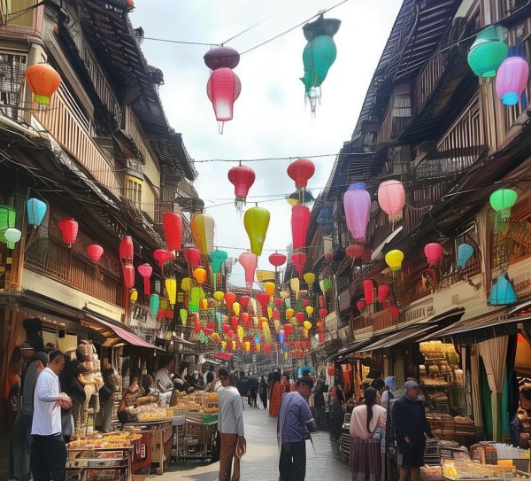 万宁大茂老市场商贸街焕新，传统与活力交融，激活城市烟火气